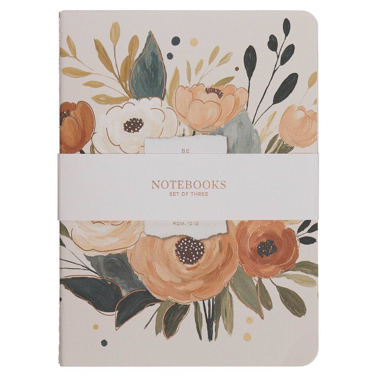 Notebook Set 3 pc Joyful, Patient, Faithful Rom 12:12