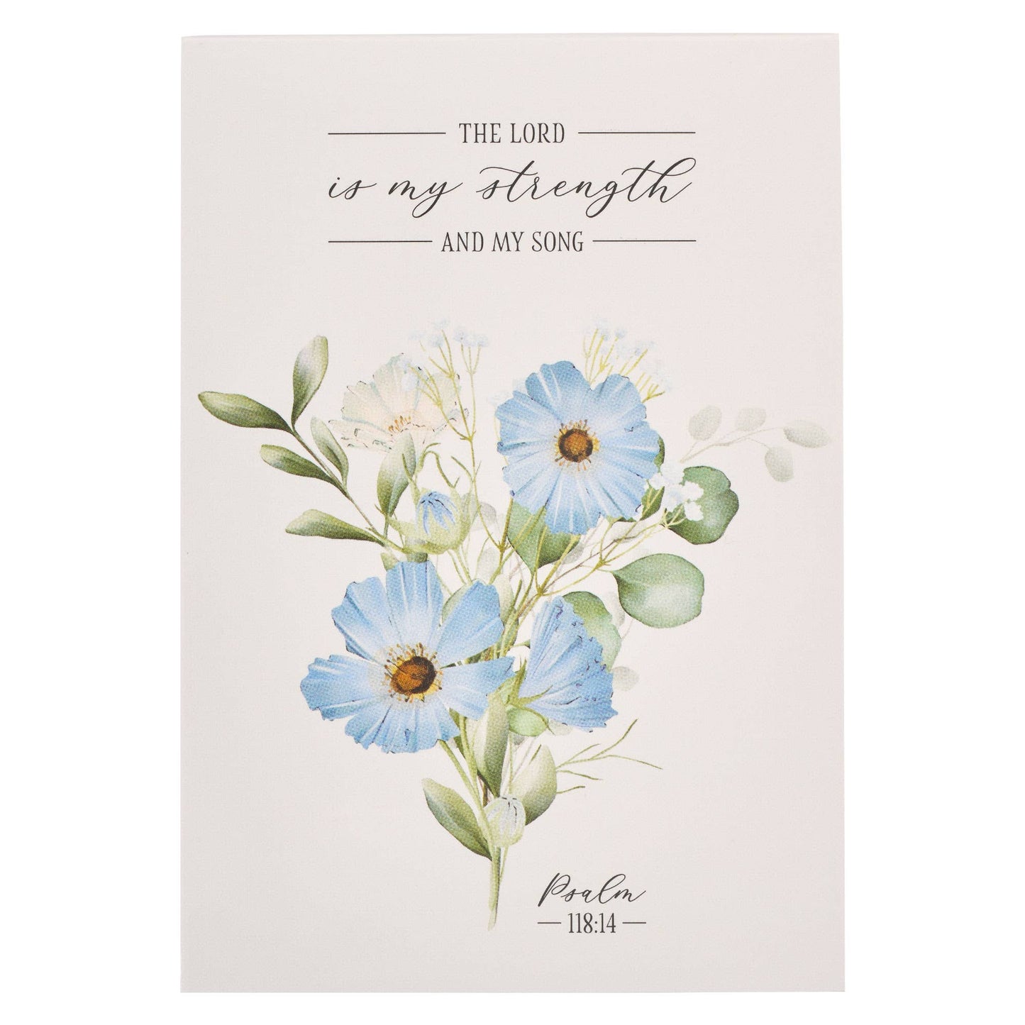 Notepad Floral My Strength & My Song Ps. 118:14