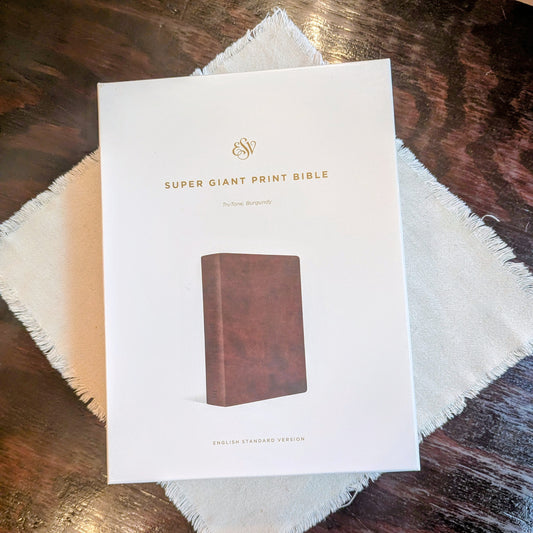 ESV Super Giant Print Bible TruTone Burgundy