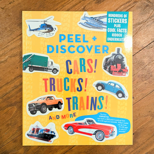 GB Cars! Trucks! Trains! and More (peel & discover)