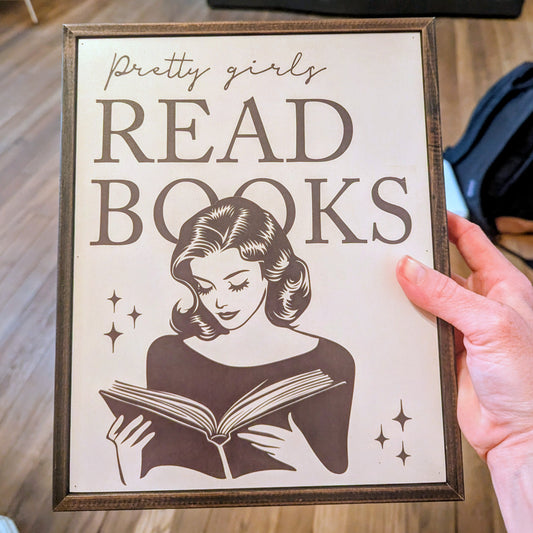 Pretty Girls Read Books Wall Art