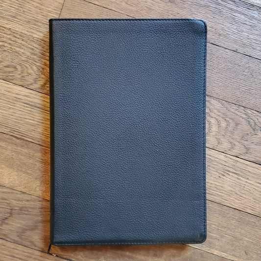 NET Bible, Thinline Large Print, Black Genuine Leather