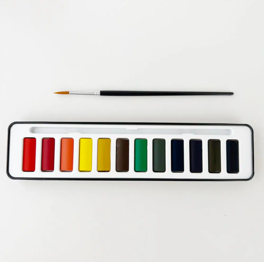 GB Watercolor Paint Set with Brush