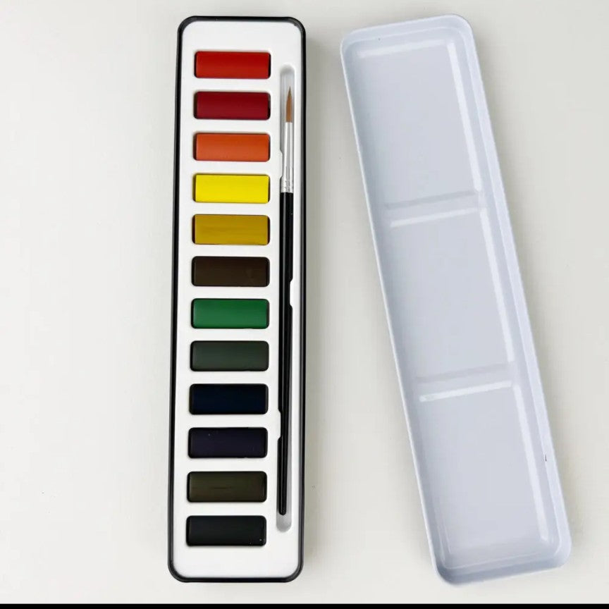 GB Watercolor Paint Set with Brush