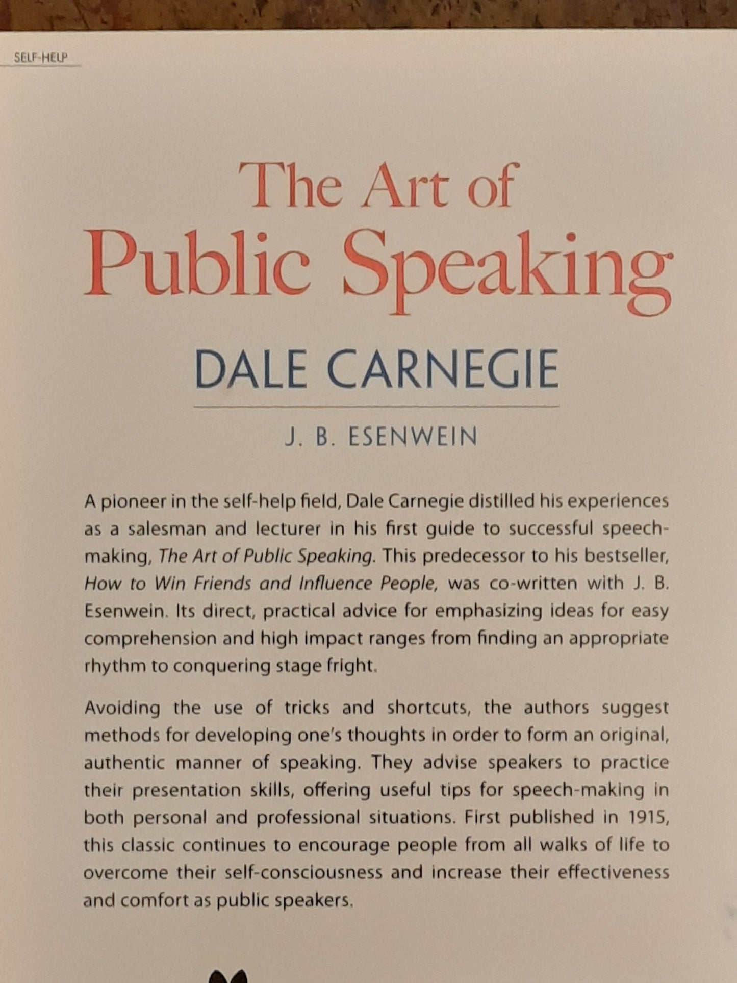 The Art of Public Speaking